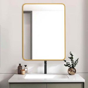 MAYEERTY Metal Framed Rectangular Bathroom Mirror for Wall - 1 of 4