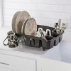 Racxily (2 Pack) All-in-One Dishrack with Drainboard, Inclined Base for Draining, Black - 3 of 3