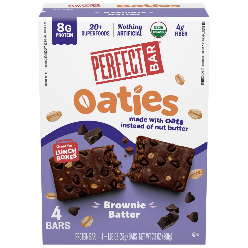 Perfect Snacks Oat Butter Brownie Batter Refrigerated Protein Bars - 8.3oz/4ct