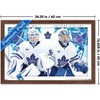 Trends International NHL Toronto Maple Leafs - Anthony Stolarz & Joseph Woll 25 Framed Wall Poster Prints - 3 of 4