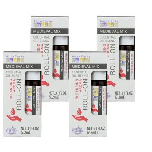 Aura Cacia Medieval Mix Essential Oil Cleansing Aroma Roll-On - Case of 4/0.31 fz - 1 of 4