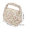 Unique Bargains Women's Floral Handheld Travel Makeup Bag 1 Pc - 2 of 3