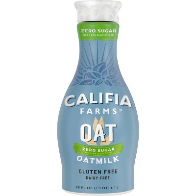 Califia Farms Zero Sugar Oat Milk - 48 Fl Oz : Target