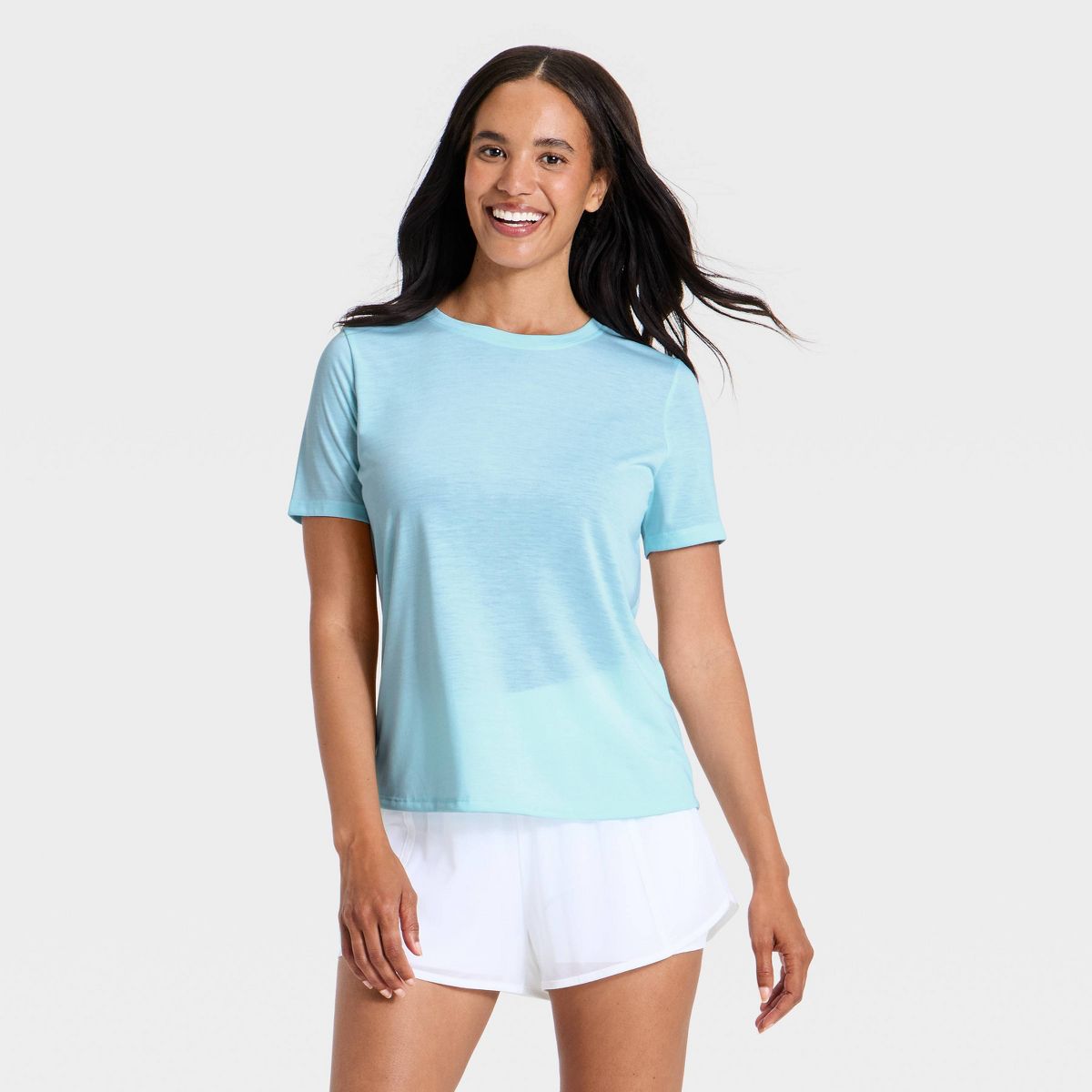 Women's Beyond Ease Crewneck Legging Friendly Short Sleeve T-Shirt - All In Motion™ - thumbnail 9