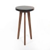 Syemin End Tables Round Accent End Table, Small End Table, Modern Accent Coffee Side Table, Bedroom Nightstand, Brown, 16"*16"*20.75" - 2 of 4