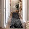 World Rug Gallery Minimal Stripe Geometric Shag Rug – Anthracite Dark Gray – Medium Pile – Cozy & Modern - 2 of 4