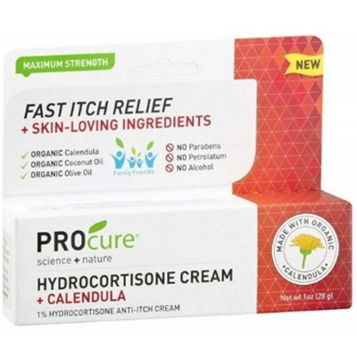Procure Hydrocortisone With Calendula Cream 1 Oz