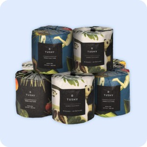 Tushy Bamboo Toilet Paper Septic-Safe Soft Yet Strong (16 Pack) - 1 of 4