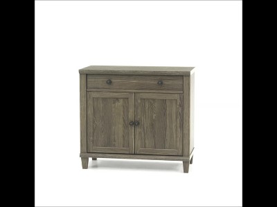 Emery Oak Finish Adjustable Office Library Base with Storage
