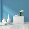 KTMBDW 3-Drawer Dresser with Metal Handles Bedside Night Stand for Bedroom, White - 3 of 4