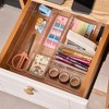 Sorbus Clear Drawer Organizer 5-Piece Set, Multi-Purpose Bins for office supplies, craft materials, and more - image 3 of 4