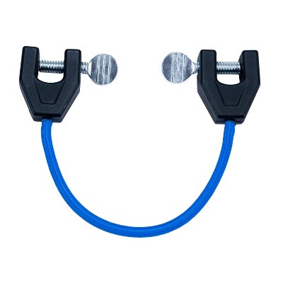 Lucky Bums 116BL Kids Easy Attachable and Removable Ski Bungee Cord Style Training Aid Tip Connector Kit with Wedge Shaped Webbing, Blue