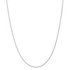 Black Bow Jewelry 1.2mm, 14k White Gold, Solid Parisian Wheat Chain Necklace - 3 of 4