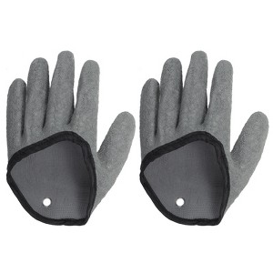 Unique Bargains High Strength Level 5 Cut Resistant Waterproof Puncture Proof Non-Slip Fishing Gloves 2 Pcs - 1 of 4