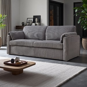 Corduroy Sleeper Pull-Out Futon Sofa Bed with High-Density Sponge - 1 of 4