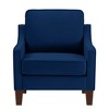 Cozy Living Room Chair: Navy Velvet, Modern - 3 of 4