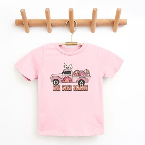 The Juniper Shop On The Hunt Truck Pink Youth Short Sleeve Tee - 1 of 2