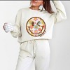 Simply Sage Market S.W.Smiley Groovy Floral Outline Lightweight Garment Dyed Sweatshirt - 2 of 4