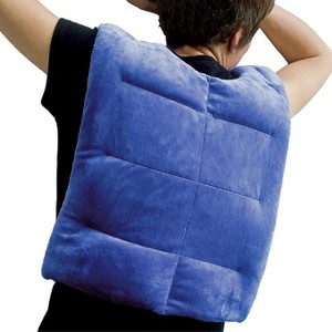 Herbal Concepts Aromatherapy Vest Microwavable Heat Wrap for Back with Organic Flaxseed Peppermint and Lemongrass for Stress and Pain Relief- Blue - 1 of 4