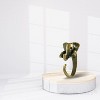 Maya's Grace Adjustable Elephant Ring for Women, Vintage Antique-Style - 2 of 4
