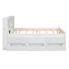 Whisen Full Size Platform Bed with Storage Headboard, USB Port, Twin Size Trundle and 3 Drawers - 4 of 4