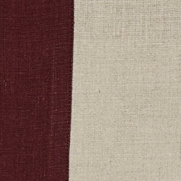 burgundy and natural