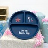 Pavilion Gift Company - Beach Life - 7.75" Divided Silicone Suction Plate - Dining Plates - 4 of 4