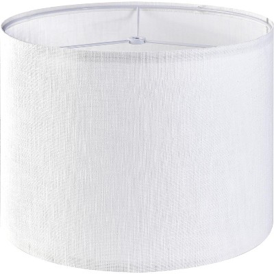 FENCY White Textured Drum Medium Lamp Shade