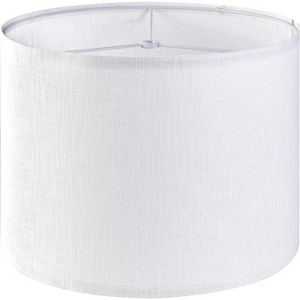 FENCY White Textured Drum Medium Lamp Shade - 1 of 4