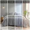 Sapphtopaz Bedding Comforter Set Quilt Set Cotton Jacquard Fabric with Embroidered Stripes 3 Piece 1 Quilt, 2 Pillow Shams - 4 of 4