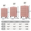 20"/24"/28" 3 pcs/set in ABS Spinner Wheel Luggage, Carry on Suitcase, Matching Color, TSA Combination Lock - 2 of 4