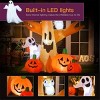 SEVOBAL Party Decorations Accessories Halloween Inflatables Outdoor Decorations Haunted Tree with Owl, Ghost, Pumpkins, Brown, 72"*42"*96" - 2 of 4