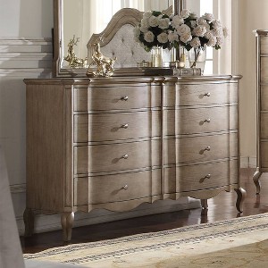 Acme Furniture 64" Chelmsford Dresser Antique Taupe: 8-Drawer Wood Storage for Bedroom, No Assembly Required - 1 of 4