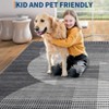 Modern Area Rugs Washable Contemporary Accent Carpet Non Slip Stain Resistant Geometric Floor Cover for Living Room Bedroom Kitchen - 3 of 4