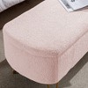 PAGED Contemporary Storage Bench Faux Fur Entryway Bench Upholstered End Of Bed Bench with Gold Legs for Family Room, Bedroom - 3 of 4