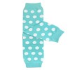 Wrapables Dots Baby Leg Warmers (Set of 3), Aqua, Pink, Yellow - image 2 of 4