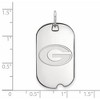 Black Bow Jewelry 10k White Gold Georgia Bulldogs NCAA Pendant - 2 of 3