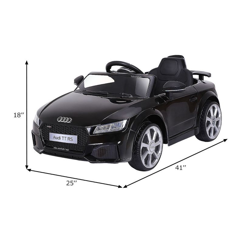 Costway 12V Audi TT RS Electric Kids Ride On Car Licensed Remote Control MP3, 3 of 11