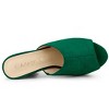 Allegra K Women's Open Toe Platform Chunky Heel Slides Sandals - 4 of 4