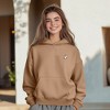 Dalix Heartly Ghost Embroidery Relaxed Hoodie Soft Fleece Sweatshirt Fit Lounge Womens - 4 of 4