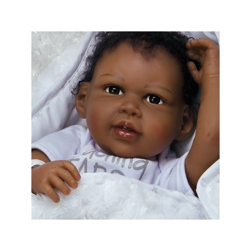 Paradise Galleries Reborn Newborn Doll in Silicone Vinyl Baby Bundles: Reaching for the Stars, 19 inch 7-Piece Ensemble, 2 of 12
