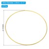 Unique Bargains Metal DIY Macrame Craft Activity Kits Dream Catcher Rings 6 Pcs - 2 of 4