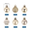 Unique Bargains Shatterproof Home Party Decorative Christmas Tree Hanging Ball Ornaments 36 Pcs - 2 of 4