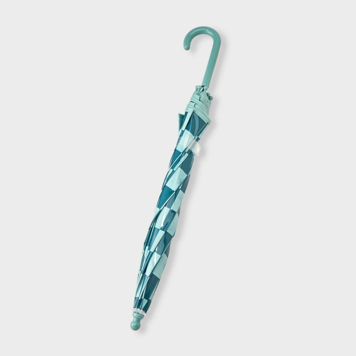 Boys' Checkered Stick Umbrella - Cat & Jack™ Blue - thumbnail 2