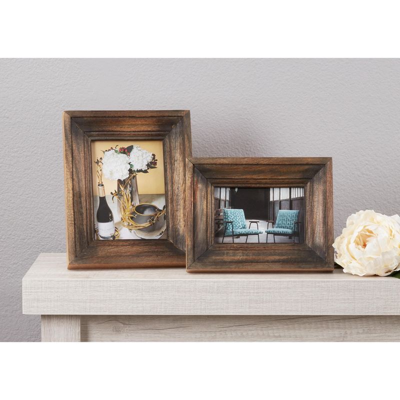 Saro Lifestyle Picture Frame With Distressed Wood Design, 4 of 5