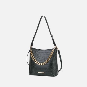MKF Collection Bizzy Faux Crocodile-Embossed Vegan Leather Women’s Shoulder Bag by Mia K - 1 of 4