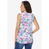 Woman Within Plus Size Perfect Sleeveless Shirt - 3 of 4