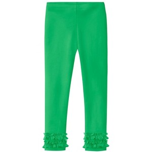 City Threads USA-Made Girls Soft Cotton Ruffle Leggings - 1 of 4