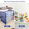 Art Drying Rack, 16 Removable Shelves Art Storage, Paint Drying Rack for Classroom Art Supplies, Painting Stand, Art Storage Rack - 2 of 4