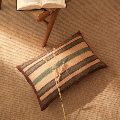 PAGED Double-Sided Stripe Bed Pillows, Decorative Accent Cushion Pillows Throw Pillows with Insert, Stylish Pillows for Sleeping